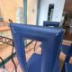 Lot de six chaises bleu de Pietro Costantini