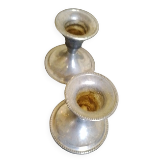 Vintage silver candlesticks