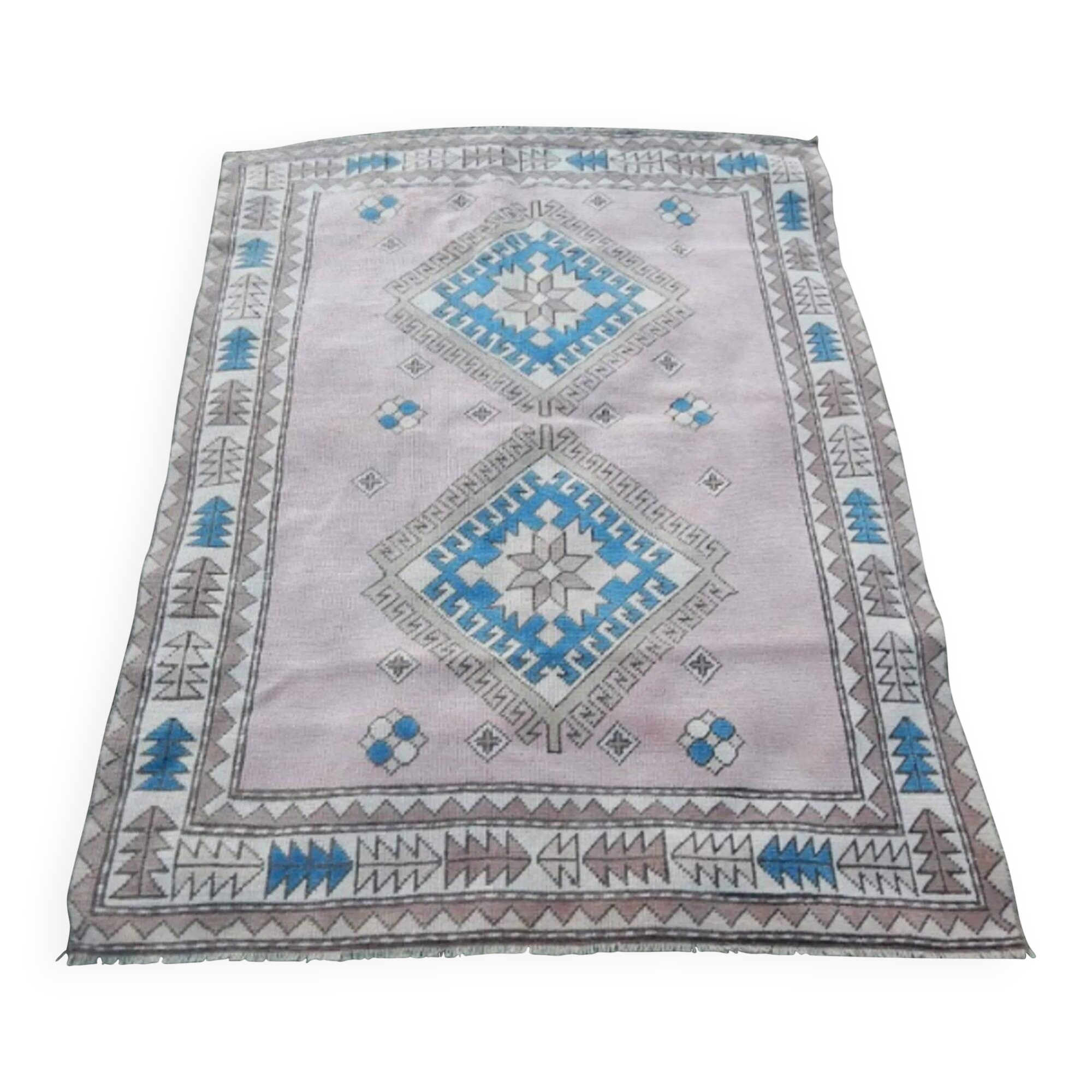 Vintage Turkish Oushak rug 155x190 cm