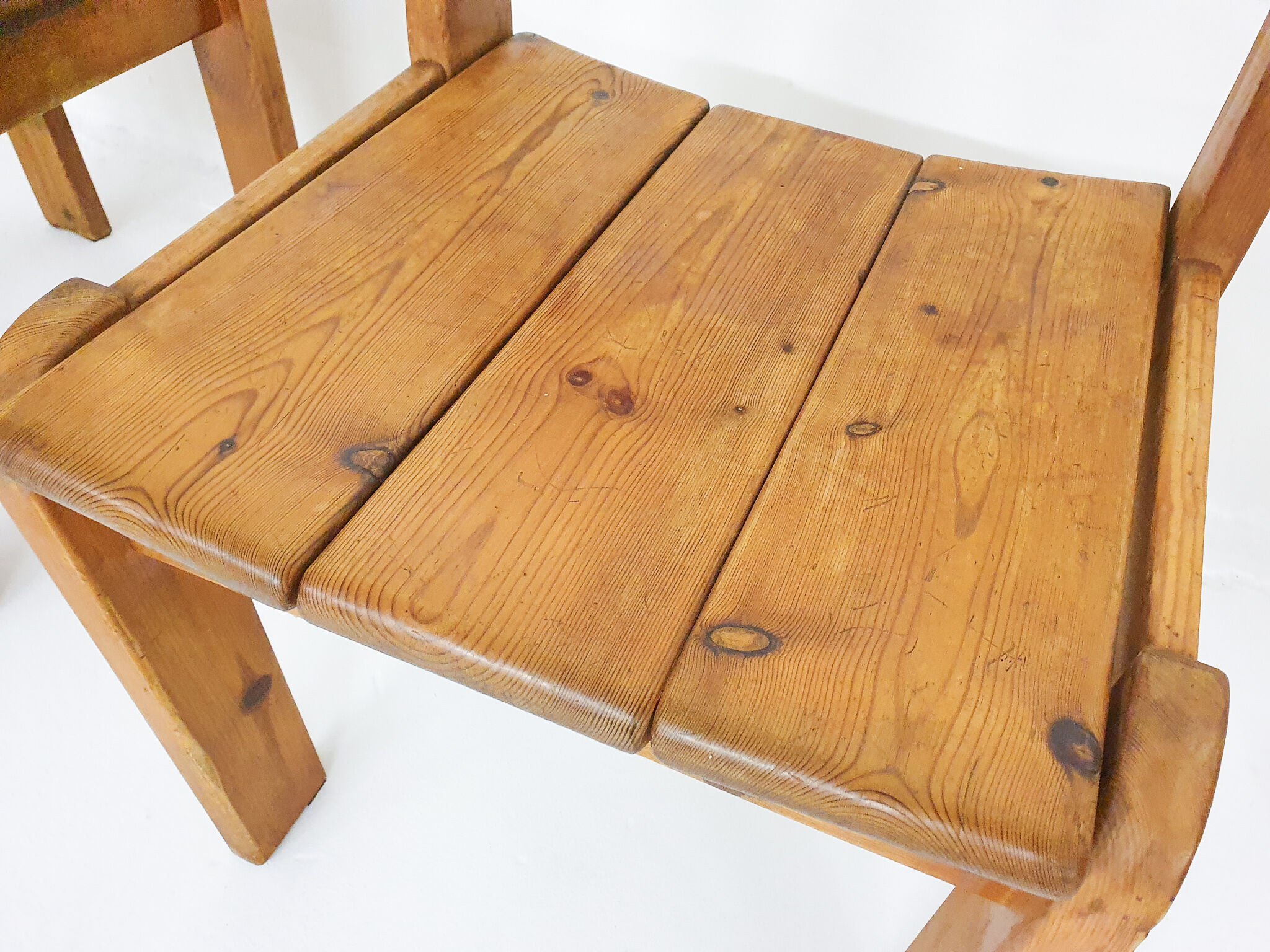 Set of four dining chairs by Ate van Apeldoorn for Houtwerk Hattem, The Netherlands 1970's