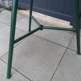 Very rare 1950 iron bistro table completely renovated