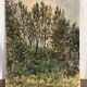 "Trees" oil on cardboard signed