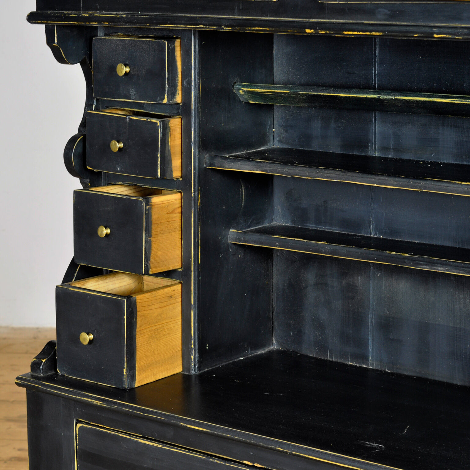 Black Pine cabinet, circa 1900
