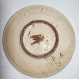 Plato de cerámica "Puigdemont". España 1970s.