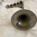 60s Scandinavian style metal candle holder