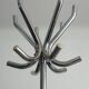 Parrot coat rack, chrome steel, 1970s.