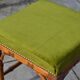Piano stool/bamboo effect wooden footrest