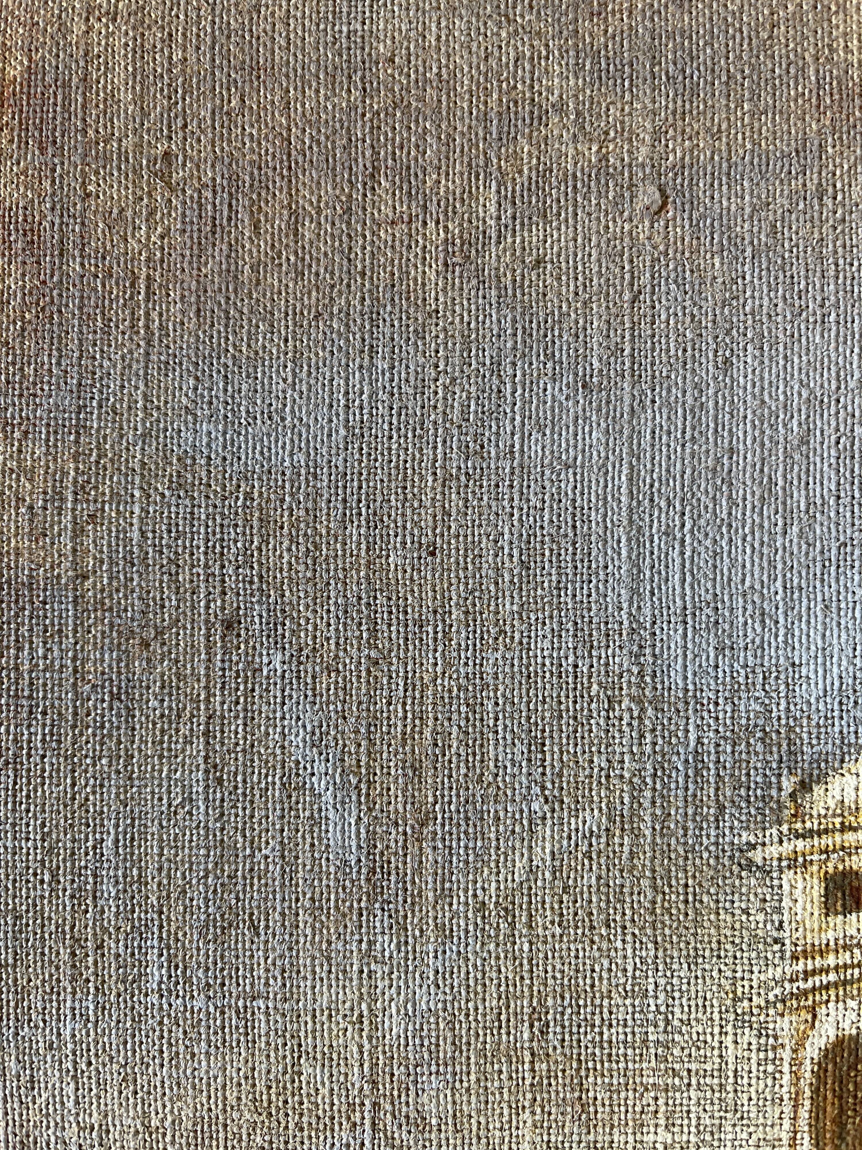 Oil on canvas landscape a l'antique signed gouny et marange