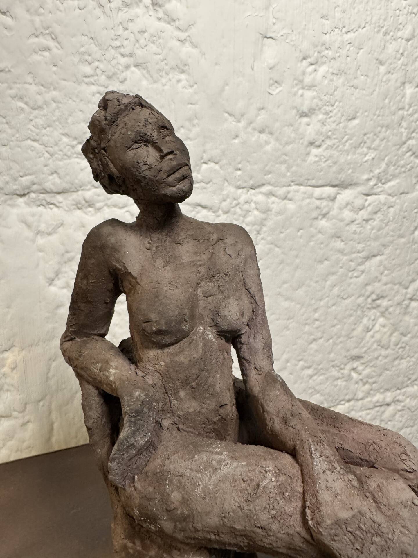 Sculpture étude d’un nu céramique raku