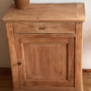 Buffet parisien 1 porte ancien - confiturier en bois massif brut