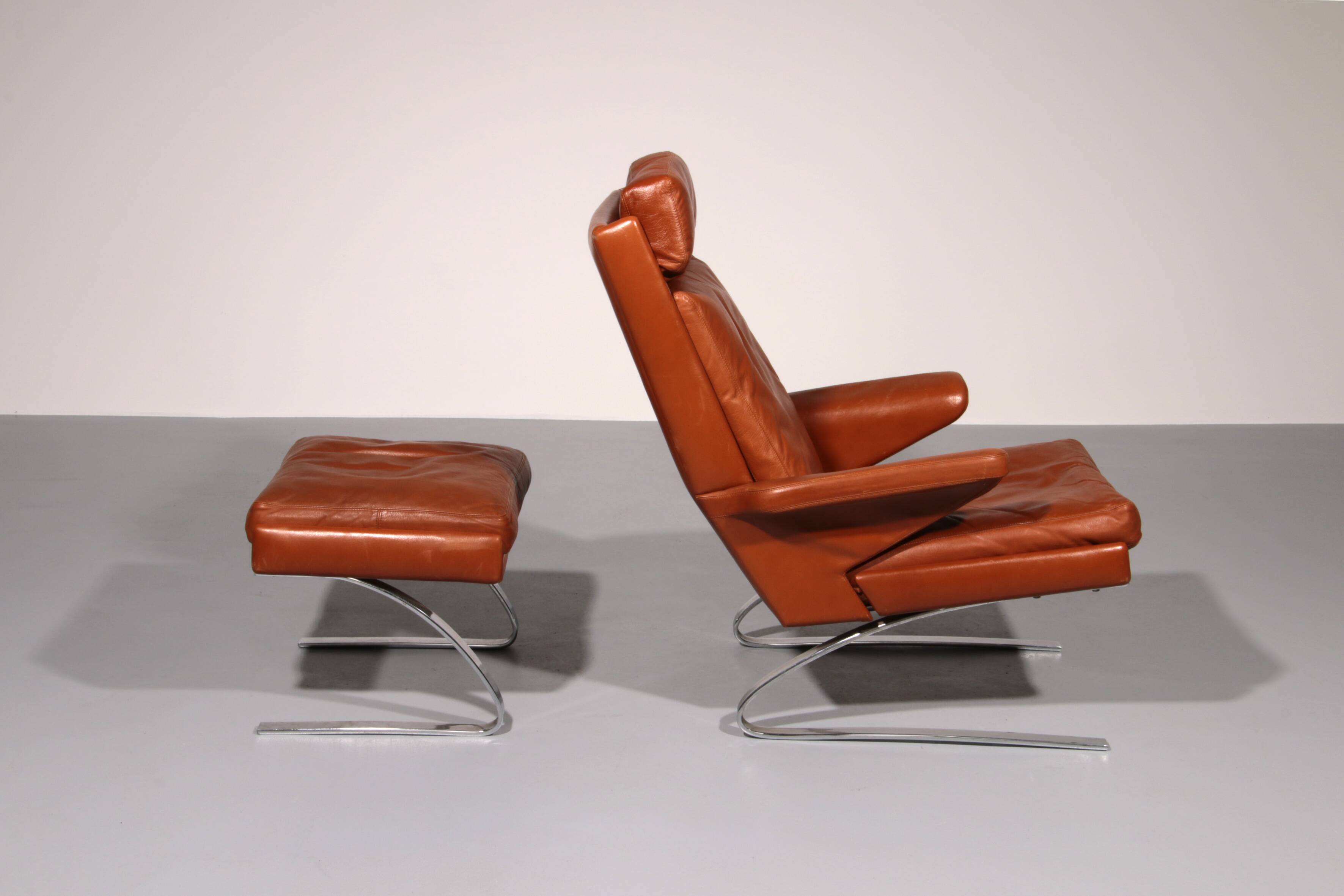 COR SWING lounge chair in Congnac leather with Otterman by Adolf & Schöpfer 19