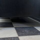 black leather Tecta -seat sofa by Hans Konecke 1960s