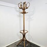 Porte-manteau et porte-chapeau en bois courbé