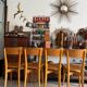 Lot de 4 chaises bistrot vintage Luterma en bois
