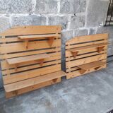 Pine wall shelves