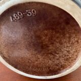 Handle vase, enamelled ceramic jar West Germany 60s-70s