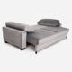 Canapé rejkiavik argent velour, design scandinave