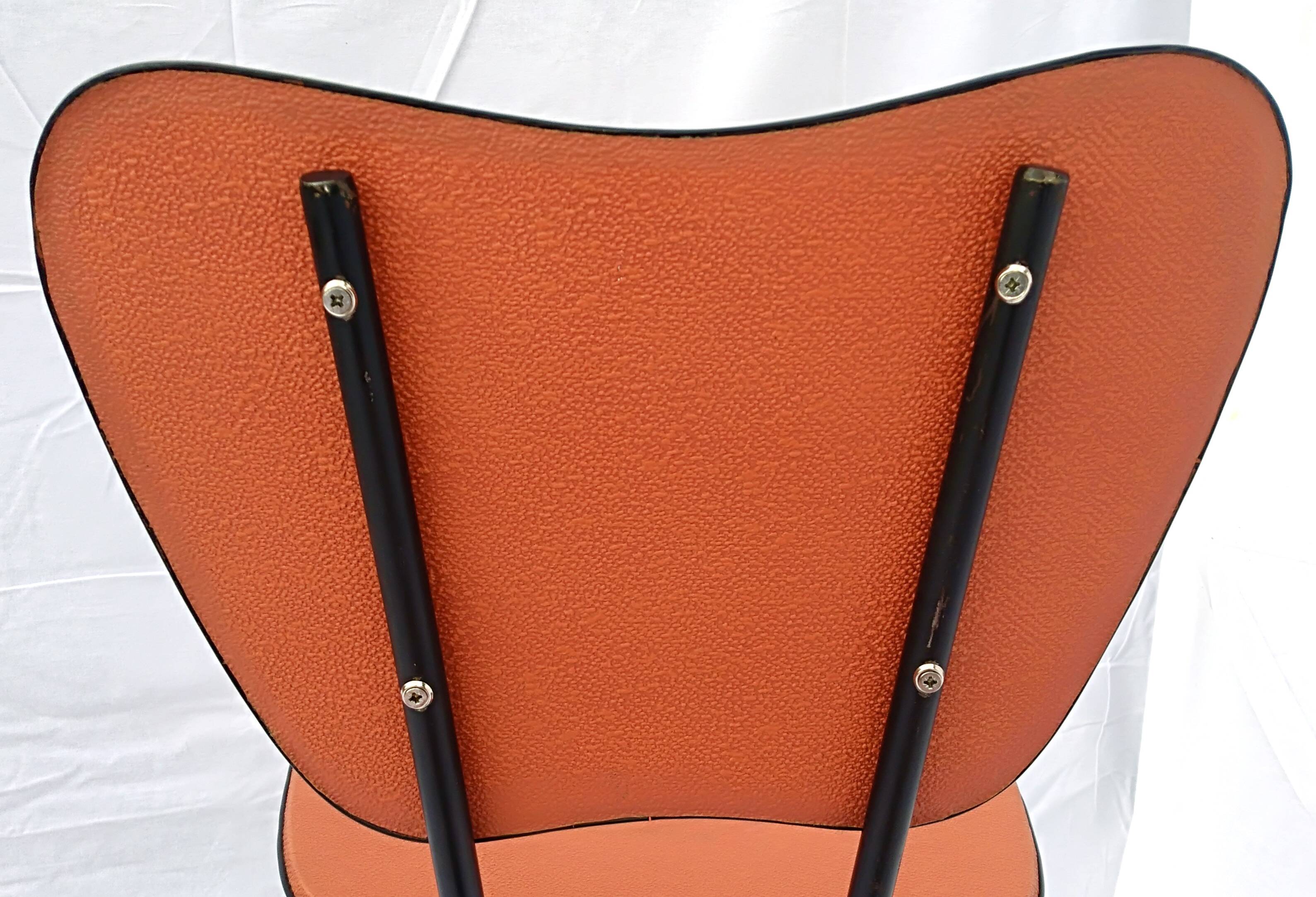 Pair of 60s chairs with skai covering