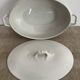 White earthenware vegetable dish, Maekin England