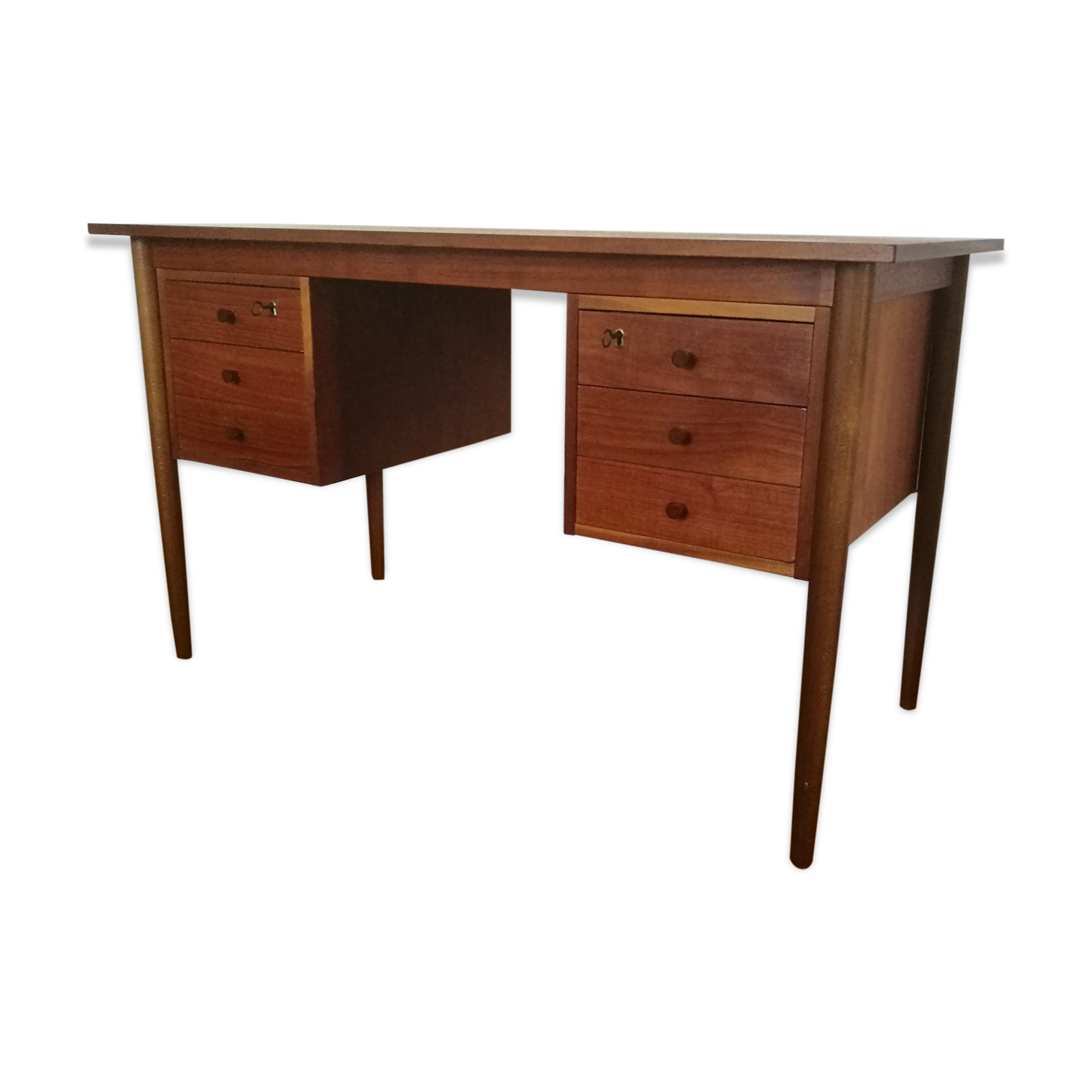 Vintage Scandinavian teak desk 60