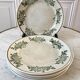 Set of 6 flat plates Iron Earth late nineteenth