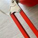Vintage orange articulated desk lamp