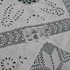 Teacloth overnappe or curtain linen lace hand