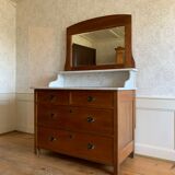 Coiffeuse avec dessus marbre 19ème siècle