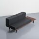 Cansado bench in mahogany by Charlotte Perriand, circa 1962.