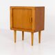 Compact cabinet with tambour door by CFC Silkeborg (Denmark, 1960s).