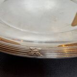 Large serving platter, silver-plated, Fracalanza, Brazil, 20th century.