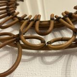 Vintage rattan mirror