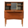 Scandinavian teak secrétaire with hidden mirror, 1960s