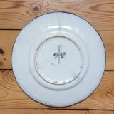 Faience de Nevers assiette Montagnon XIXè siècle
