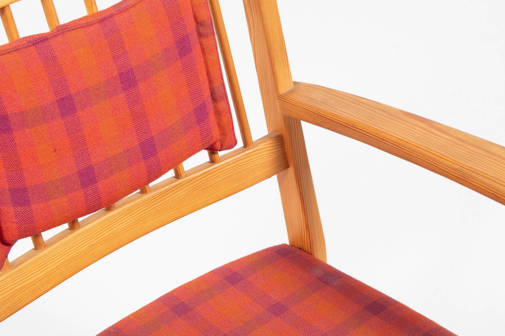 Yngve Ekstrom ‘Furubo’ armchairs with a table produced by Swedese, 1970’s