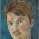 Portrait painting young man