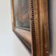 Antique original forest landscape oil painting c. 1910