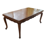 Extendable cherry wood dining table 2 extensions