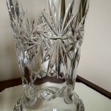 Vase cristal taillé ancien
