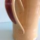 Pitcher in glazed ochre ceramic 50/60 years