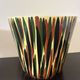 Large vintage Saint-Clément cache-pot – Hand-painted earthenware from the 1950s