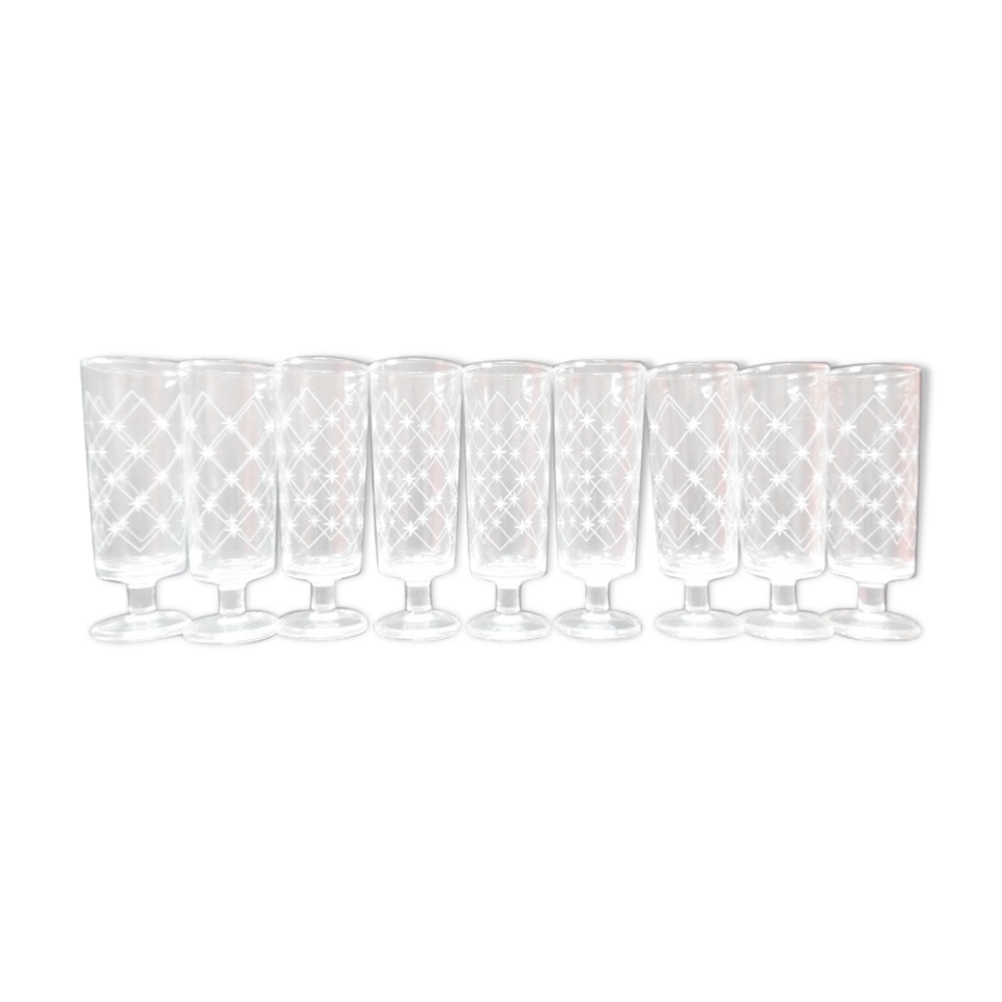 70's champagne flutes