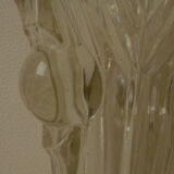 Art deco white crystal vase