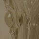 Art deco white crystal vase