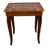 table de chevet en marqueterie