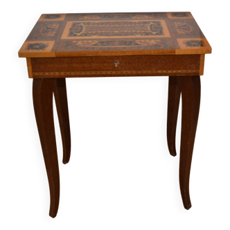 marquetry bedside table