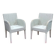 Pair of lloyd loom armchairs by vincent sheppard - work from the 2000s