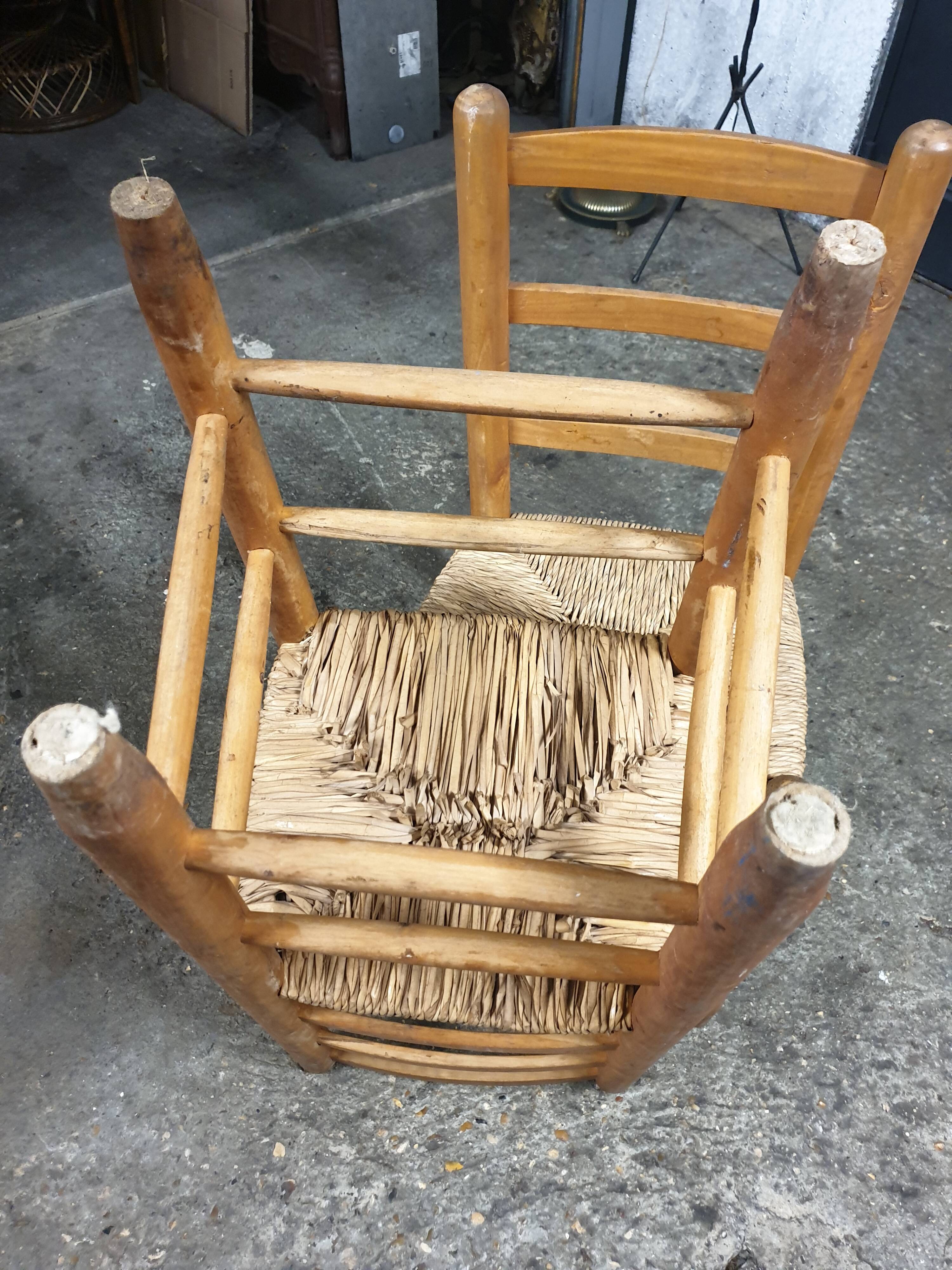 Pair of brutalist chairs