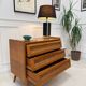 Commode rotin pieds compas