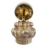 Bubbled glass wall light